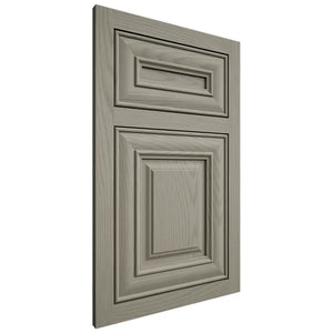 Shiloh Cabinetry Flush Inset Kendall Red Oak Plain Cut Thyme Door
