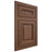 Shiloh Cabinetry Flush Inset Kendall Walnut Plain Cut Natural Door
