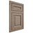 Shiloh Cabinetry Flush Inset Kendall White Oak Plain Cut Almond Door