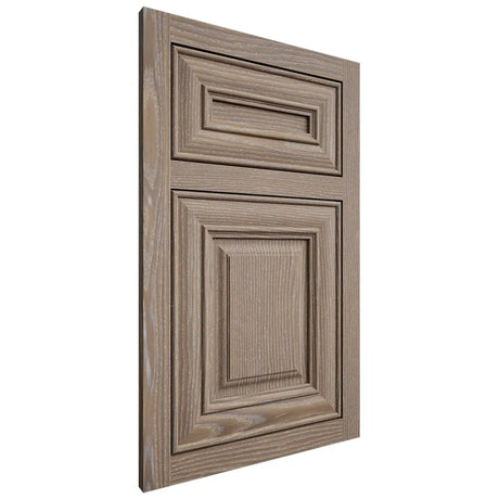 Shiloh Cabinetry Flush Inset Kendall White Oak Plain Cut Almond Door