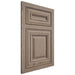 Shiloh Cabinetry Flush Inset Kendall White Oak Plain Cut Almond Door