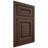 Shiloh Cabinetry Flush Inset Kendall White Oak Plain Cut Braun Door
