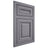 Shiloh Cabinetry Flush Inset Kendall White Oak Plain Cut Cadet Door