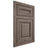 Shiloh Cabinetry Flush Inset Kendall White Oak Plain Cut Clay Door