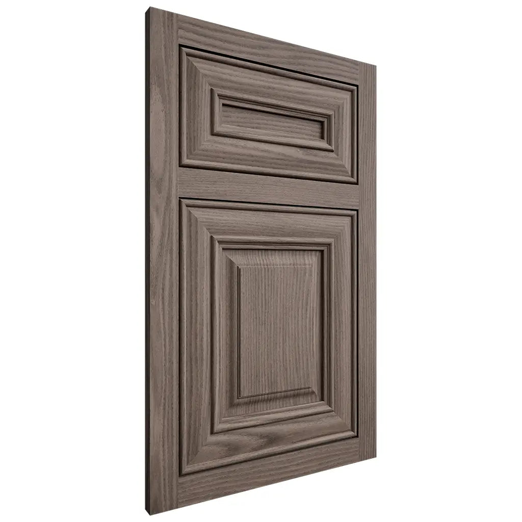 Shiloh Cabinetry Flush Inset Kendall White Oak Plain Cut Clay Door