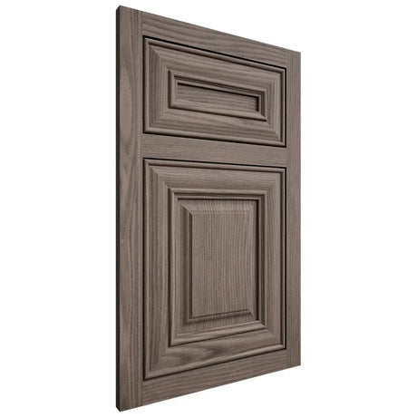 Shiloh Cabinetry Flush Inset Kendall White Oak Plain Cut Clay Door
