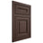 Shiloh Cabinetry Flush Inset Kendall White Oak Plain Cut Dusk Door