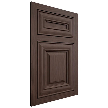 Shiloh Cabinetry Flush Inset Kendall White Oak Plain Cut Dusk Door