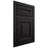Shiloh Cabinetry Flush Inset Kendall White Oak Plain Cut Espresso Door