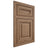 Shiloh Cabinetry Flush Inset Kendall White Oak Plain Cut Medium Door