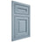 Shiloh Cabinetry Flush Inset Kendall White Oak Plain Cut Sky Door