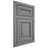 Shiloh Cabinetry Flush Inset Kendall White Oak Plain Cut Sterling Door