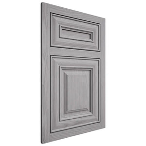 Shiloh Cabinetry Flush Inset Kendall White Oak Plain Cut Stratus Door