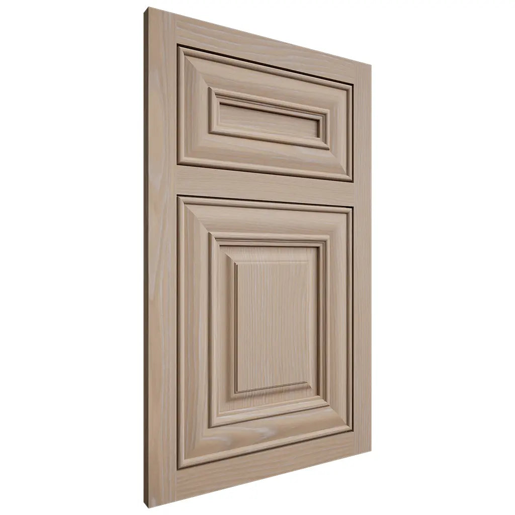 Shiloh Cabinetry Flush Inset Kendall White Oak Plain Cut Straw Door