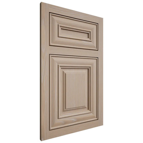 Shiloh Cabinetry Flush Inset Kendall White Oak Plain Cut Straw Door