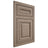 Shiloh Cabinetry Flush Inset Kendall White Oak Quarter Sawn Almond Door