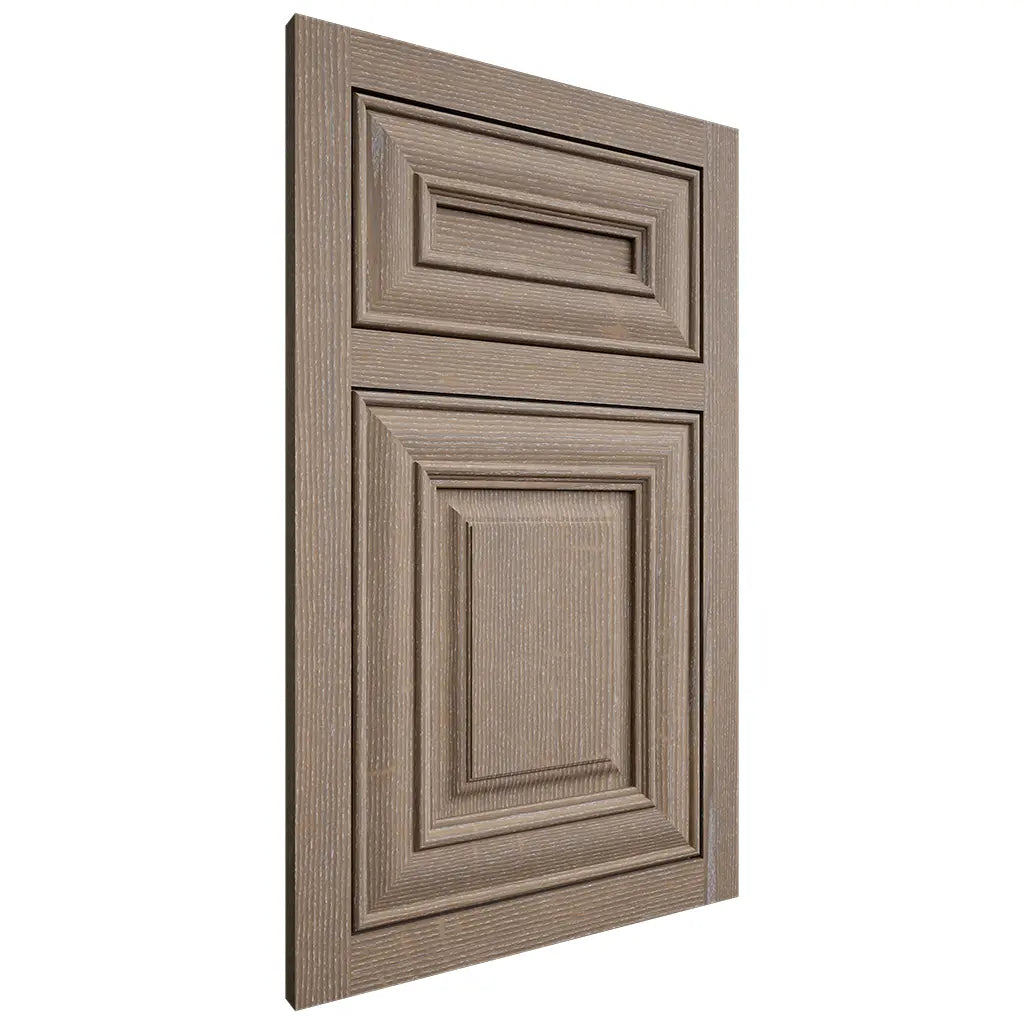 Shiloh Cabinetry Flush Inset Kendall White Oak Quarter Sawn Almond Door