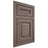 Shiloh Cabinetry Flush Inset Kendall White Oak Quarter Sawn Clay Door