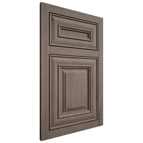 Shiloh Cabinetry Flush Inset Kendall White Oak Quarter Sawn Clay Door