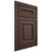 Shiloh Cabinetry Flush Inset Kendall White Oak Quarter Sawn Dusk Door