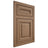 Shiloh Cabinetry Flush Inset Kendall White Oak Quarter Sawn Medium Door