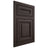 Shiloh Cabinetry Flush Inset Kendall White Oak Quarter Sawn Morel Door
