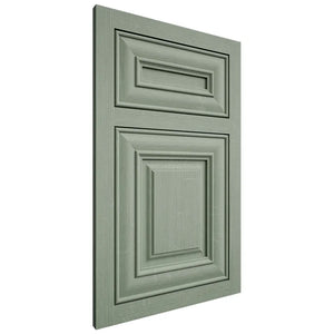 Shiloh Cabinetry Flush Inset Kendall White Oak Quarter Sawn Moss Door