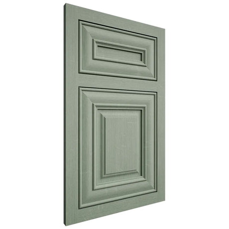 Shiloh Cabinetry Flush Inset Kendall White Oak Quarter Sawn Moss Door