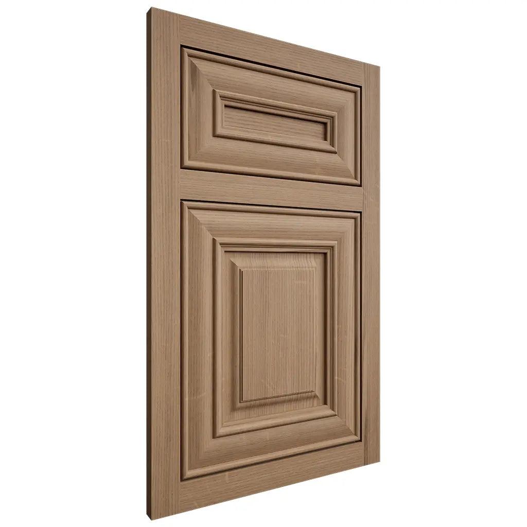Shiloh Cabinetry Flush Inset Kendall White Oak Quarter Sawn Natural Door
