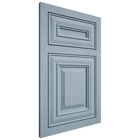 Shiloh Cabinetry Flush Inset Kendall White Oak Quarter Sawn Sky Door
