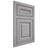 Shiloh Cabinetry Flush Inset Kendall White Oak Quarter Sawn Stratus Door