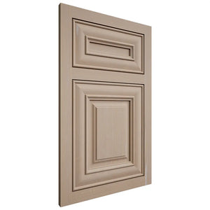 Shiloh Cabinetry Flush Inset Kendall White Oak Quarter Sawn Straw Door