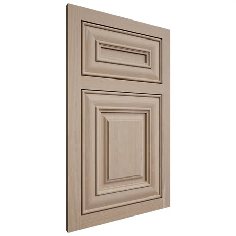 Shiloh Cabinetry Flush Inset Kendall White Oak Quarter Sawn Straw Door