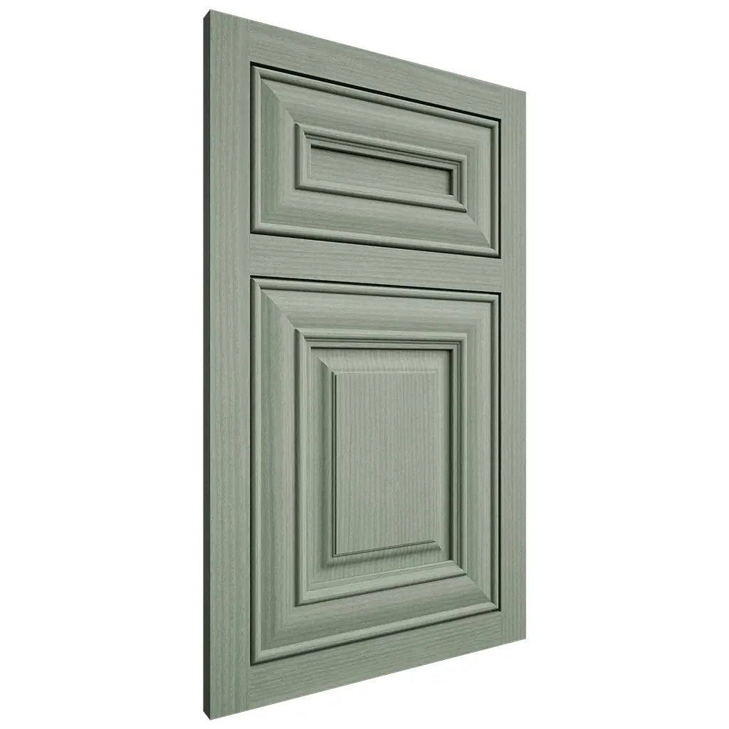 Shiloh Cabinetry Flush Inset Kendall White Oak Rift Cut Moss Door