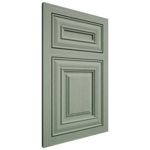 Shiloh Cabinetry Flush Inset Kendall White Oak Rift Cut Moss Door