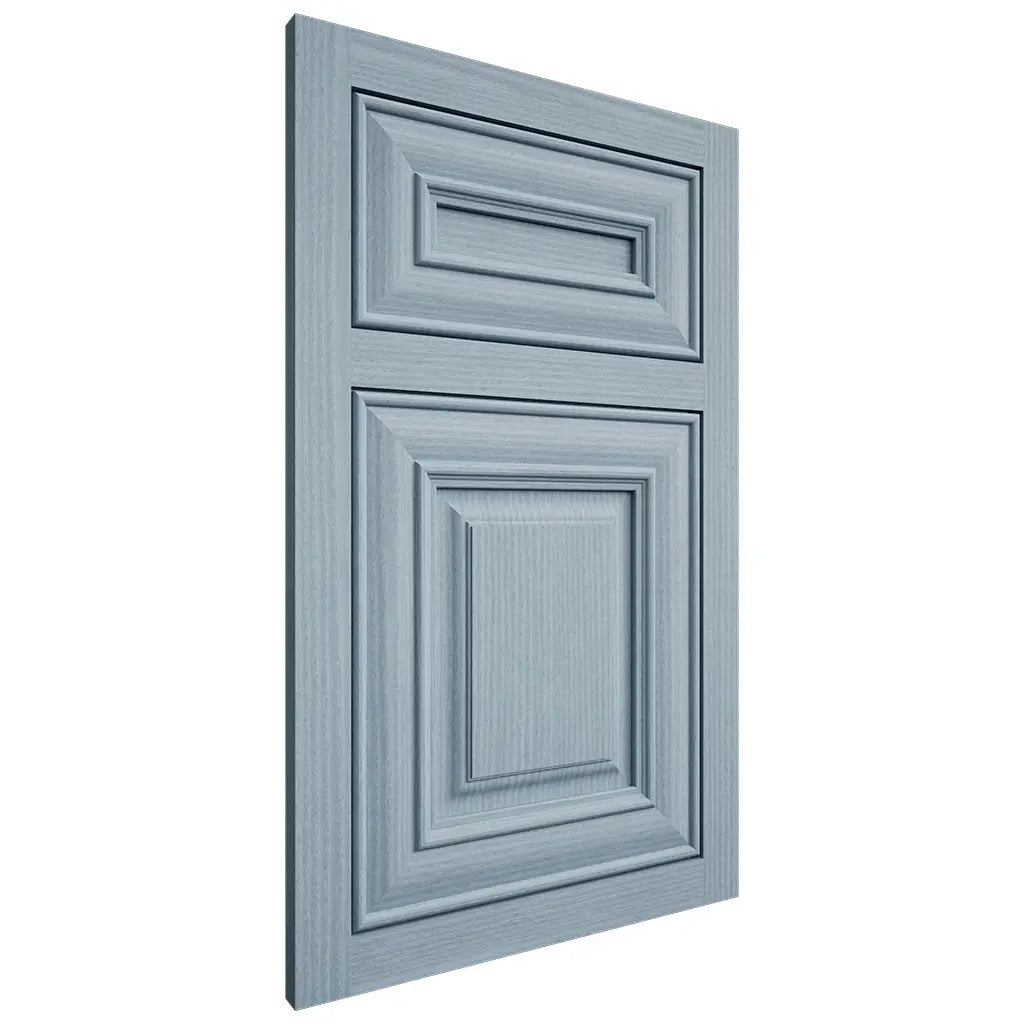 Shiloh Cabinetry Flush Inset Kendall White Oak Rift Cut Sky Door