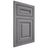 Shiloh Cabinetry Flush Inset Kendall White Oak Rift Cut Sterling Door