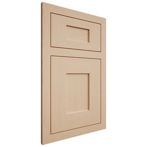 Shiloh Cabinetry Flush Inset Lancaster Maple Plain Cut Natural Door