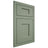 Shiloh Cabinetry Flush Inset Lancaster Poplar Plain Cut Moss Door