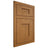Shiloh Cabinetry Flush Inset Lancaster Red Oak Plain Cut Autumn Door