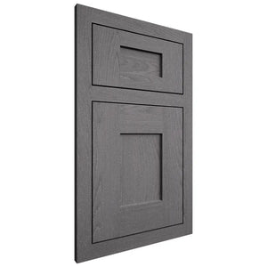 Shiloh Cabinetry Flush Inset Lancaster Red Oak Plain Cut Cadet Door