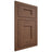 Shiloh Cabinetry Flush Inset Lancaster Walnut Plain Cut Natural Door