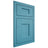 Shiloh Cabinetry Flush Inset Lancaster White Oak Plain Cut Aqua Door
