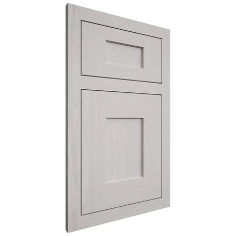 Shiloh Cabinetry Flush Inset Lancaster White Oak Plain Cut Cotton Door