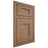 Shiloh Cabinetry Flush Inset Lancaster White Oak Plain Cut Medium Door
