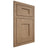 Shiloh Cabinetry Flush Inset Lancaster White Oak Plain Cut Natural Door
