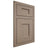 Shiloh Cabinetry Flush Inset Lancaster White Oak Quarter Sawn Almond Door