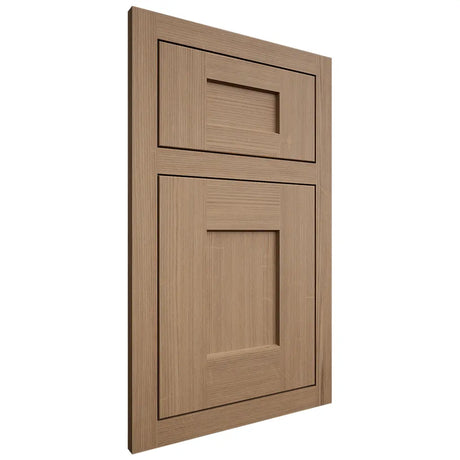 Shiloh Cabinetry Flush Inset Lancaster White Oak Quarter Sawn Natural Door
