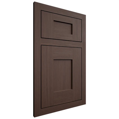 Shiloh Cabinetry Flush Inset Lancaster White Oak Rift Cut Dusk Door