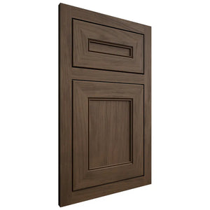 Shiloh Cabinetry Flush Inset Landes Alder Plain Cut Caviar Door